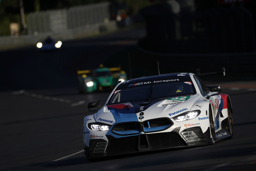 BMW M8 GTE mit der Nummer 82 geht vom fünften Startplatz ins 24-Stunden-Rennen von Le Mans.